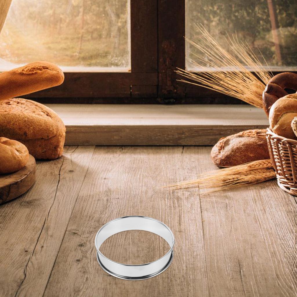 4Pcs Muffin Baking Rings Stainless Steel Cooking Mold Pastry Rings Pancake Round Baking Tools Kitchen Accessories