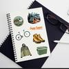 50 Outdoor Camping Stickers for Laptop, Water Bottle, Luggage, Car, Window, and DIY Decoration