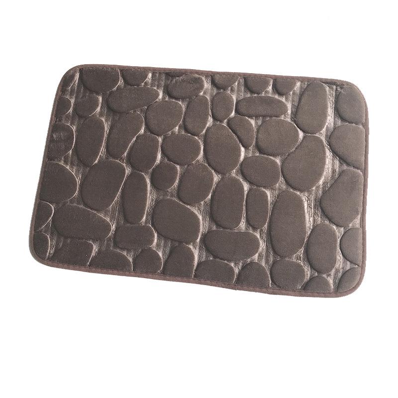 Pebble Embossed Water-Absorbing Anti-Slip Bathroom Floor Mat