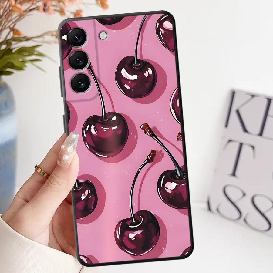 Cherry Pattern Phone Cover Case for Samsung Galaxy A52 A36 A23 A53 A35 A32 A25 A71 A22 A55 A41 A26 A72 A73 A51 A24