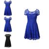 Elegant New Women's Floral Lace Short Sleeve Cocktail Evening Party Mini Dress