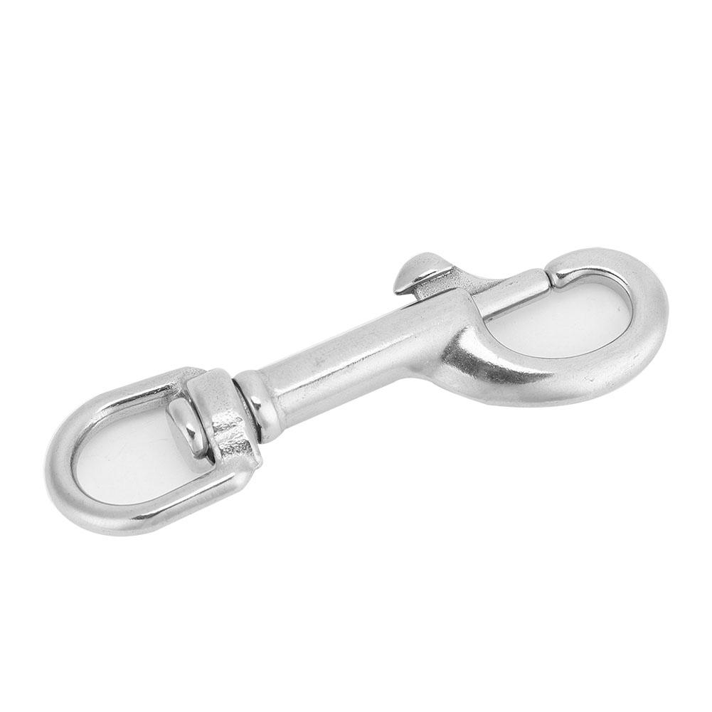 316 Stainless Steel Single Head Hook Swivel Eye Snap Scuba Diving Accessory