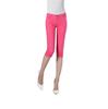 Women Ladies Pencil Pants Summer Pockets Button Skinny Calf Length Pants Casual Stretch 3/4 Trousers Plus Size Female Capris