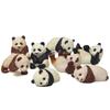 4Pcs/Set Cartoon Mini Animal Panda Micro Landscape Figurine Decor Resin Ornament Garden Miniature