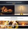 Rechargeable Wrought Iron Night Light: Eye-Protecting Bedside Mood Sensor Lamp