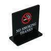 Eimu Table Sign, T-Shaped, Non-Smoking, Double-Sided, Black, SI-13