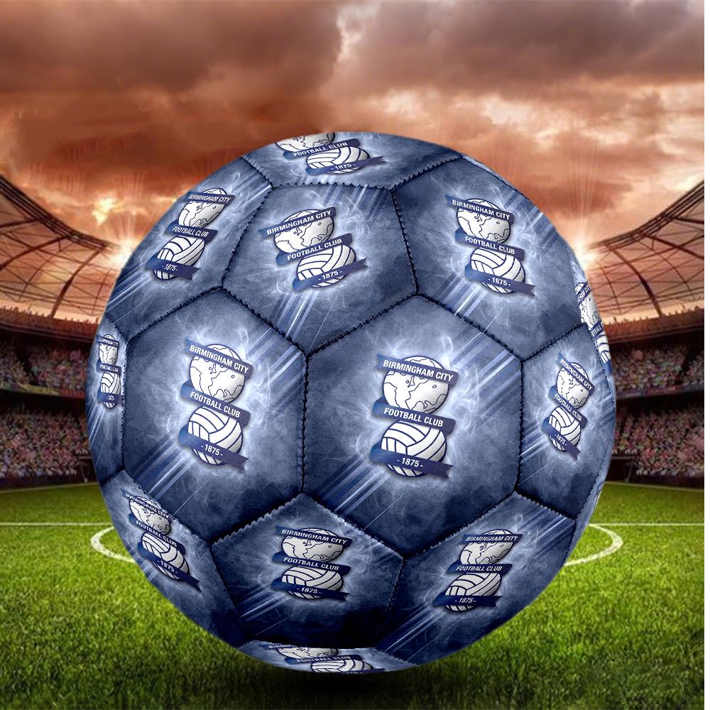 Birmingham City Taglia 5 Pallone da Calcio Alta Elasticità Pallone da Calcio Per Competizione All'aperto Allenamento Quotidiano Gioco