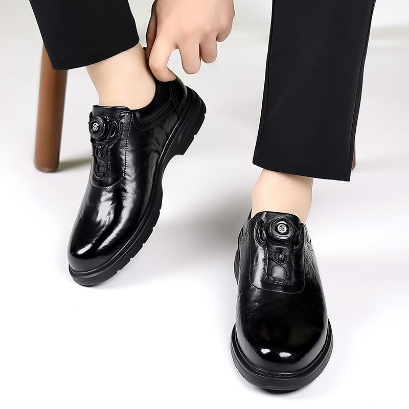 2025 Neue Leder Herren Oxford Schuhe Formelle Kleidung Schuhe Herren Schnür-Sneakers Hochzeitsfeier Büro Business Casual Schuhe