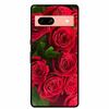 Per Google Pixel 7a 5G Custodia 6.1" Cover Fiori Bordo Nero Silicone TPU Morbida Cover Posteriore Per Google Pixel7a 2023 Custodia Telefono Fundas