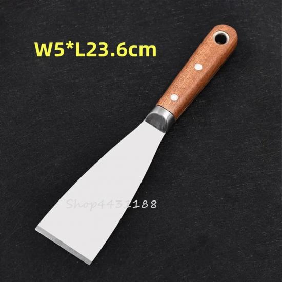 1pcs 1/2/3/4/5/6inch High quality Putty Knife Scraper Painting Decoration Tool Stainless Steel Blade Scraper Wooden Handle 236mm