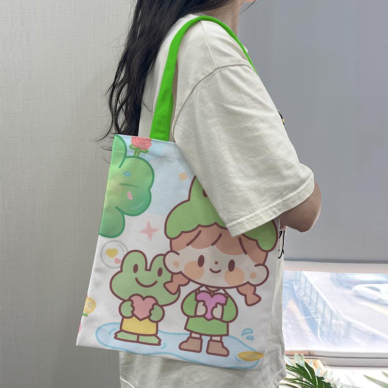 Eco-Friendly DIY Canvas Tote Bag with Custom Logo for Advertising