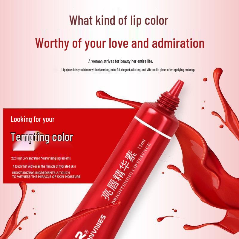 CR Bright Radiant Red Lip Milk: Semi-Permanent Moisturizing Lip Tattoo & Color Reversal Essence