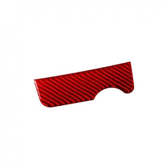 Red Carbon Fiber Center Console Accent Panel Trim Cover For Ford Mustang 01-04