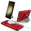 Etui MagSafe do Samsung Galaxy S24 S23 S22 S21 S20 Ultra Plus Note 20 FE Osłona kamery Pierścień obrotowy 360 stopni Podpórka