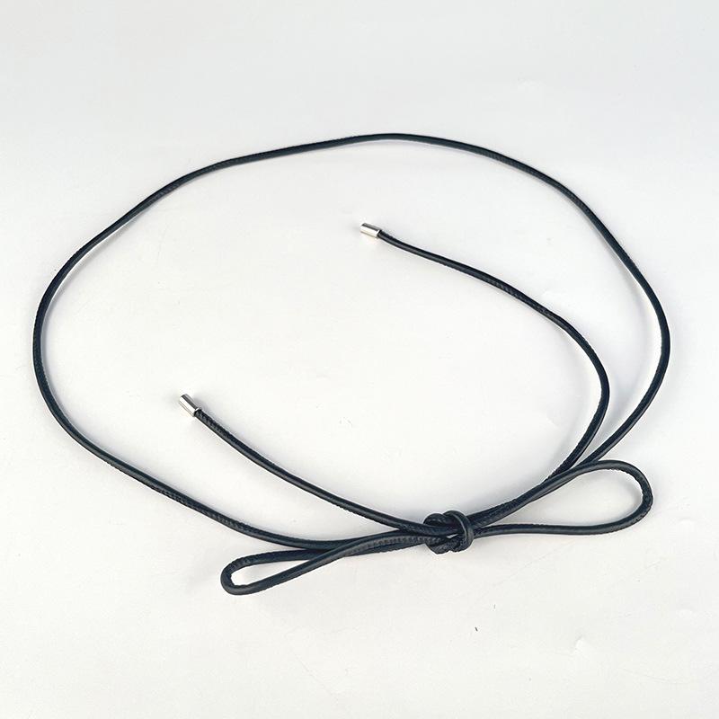 Small Slim Waist Chain Women's PU Belt Fashionable Women's Dress Skirt Decoration Slim Waist