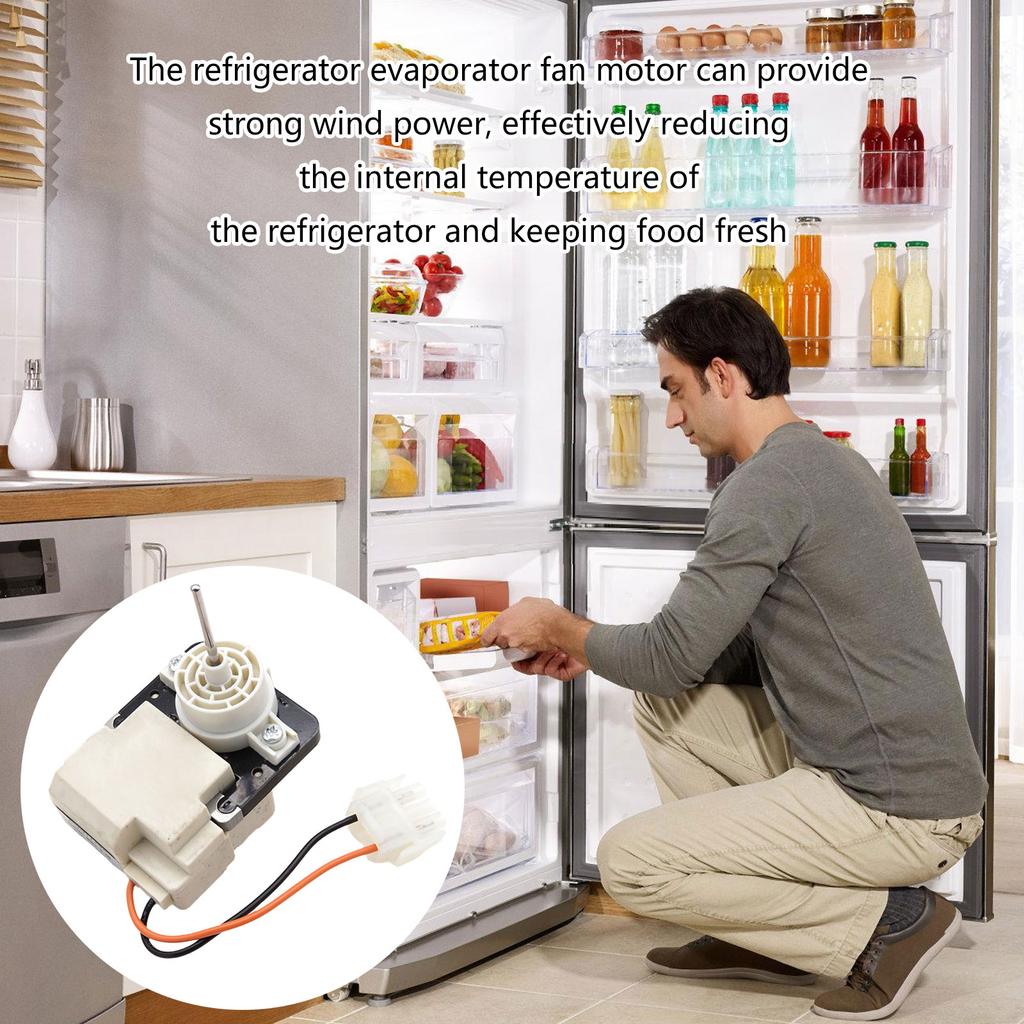 Kühlschrank Verdampferlüftermotor Kühlschrank Eisbereiter Ersatzset Haushaltsgerät Essentiell für Haushaltsgefrierschrank