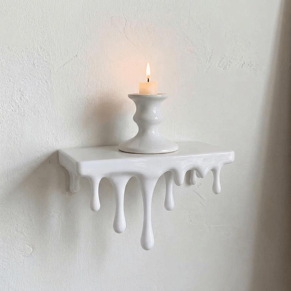 Stable Drip Floating Shelf 3D Printed Wall-Mounted Display Stand Plants Display Stand Bedroom