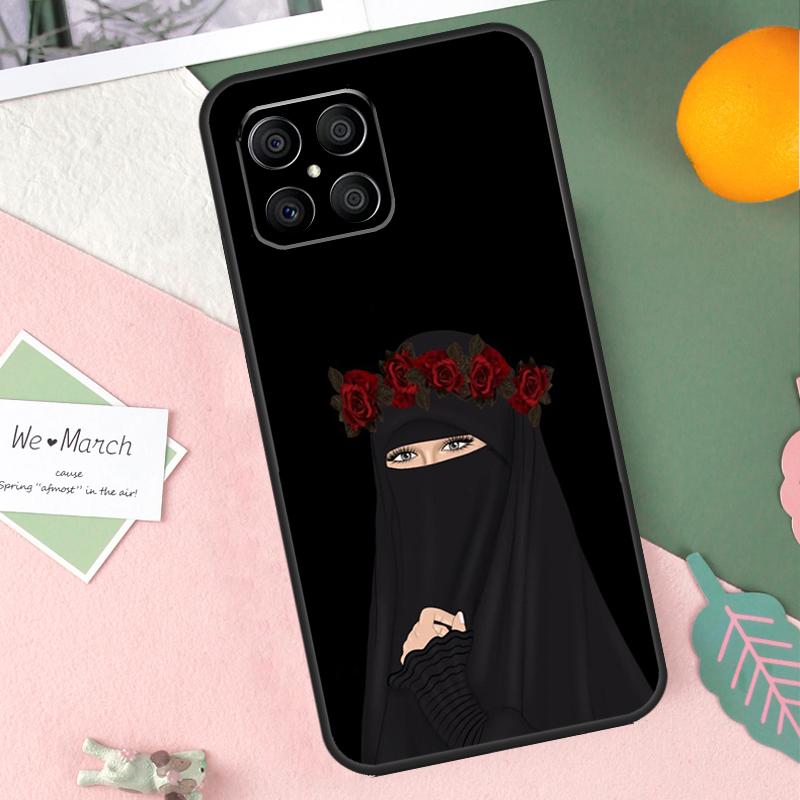 Niqab Queen Islamic Muslimah Woman Case For Honor X8b X9b X9c X9a X8a X8 X9 50 70 90 Lite Honor 200 Lite Magic 7 5 6 Pro Cover