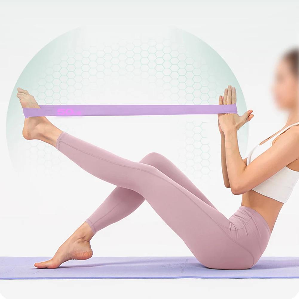 Yoga Elastic Band Resistance Bands Pilates Exercise Pull Strap Belt Hip Tension Band Leg Squat Dance Elastic Loop Stretch Bands