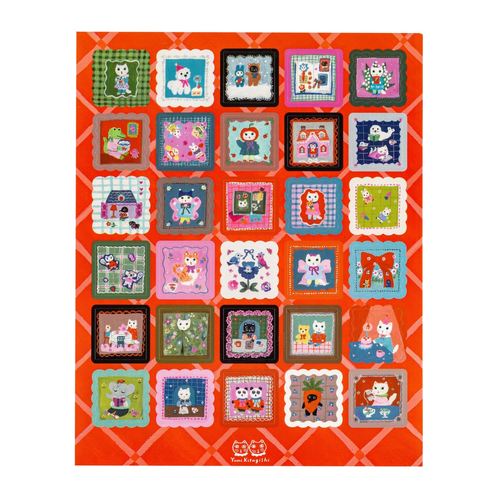 

Аксессуар для планера Hobonichi - Наклейки на каждый день Shiro Neko от Юми Китагиши