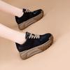 High on Platform Sneakers Shoes for Women Red Round Toe Woman Footwear Spring Autumn 2025 New Quality Stylish Y2k Fashion Sale