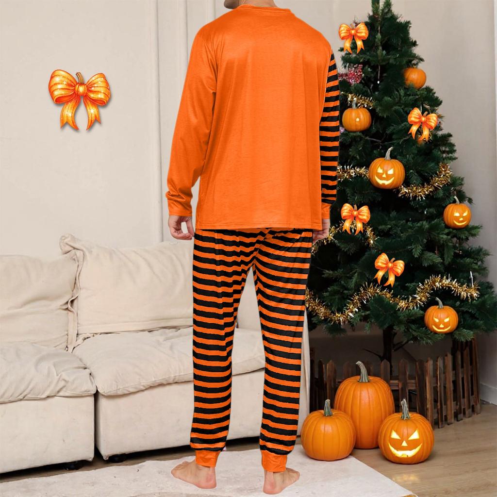 Halloween Day Prints Family Matching Long Sleeve Tops+Pants Set Family Matching Sets