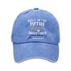 Humorous Baseball Cap with Builtin Fifties Text Wash Cotton Adjustable Dad Hat for Daily Outfit Women Men Accessory