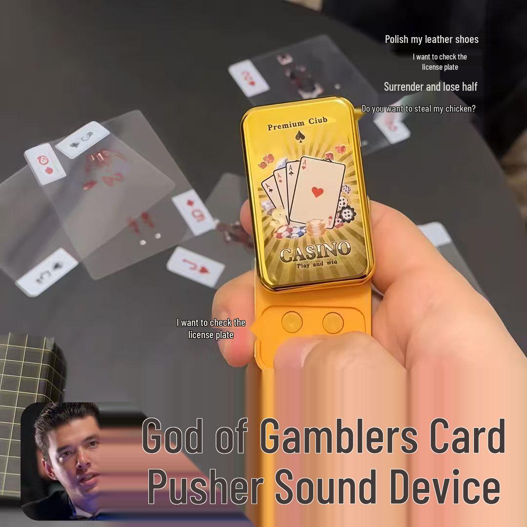 Douyin Bestseller: Gold-Plated French Card Sharp Texas Hold em EDC Rotating Decompression Toy