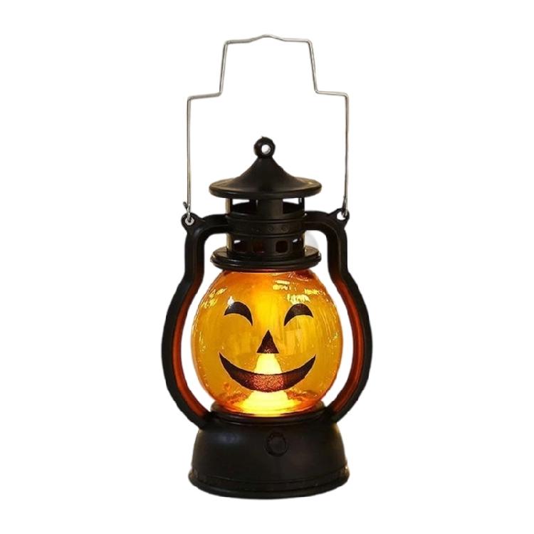 Quick Assembly Halloweens Plastic Lantern Plastic Materials Battery Powered Decoration for Classroom Home Parties