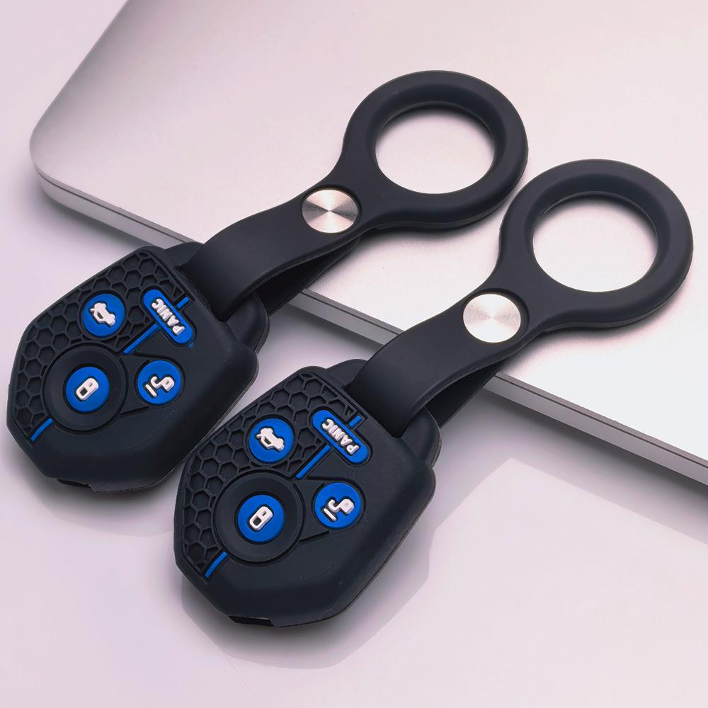 Key Shell Cover for Subaru Forester Impreza WRX STI Legacy Outback BRZ XV Non Slip Ergonomic Soft Key Shell for 4 Button Subaru Car Remote Key