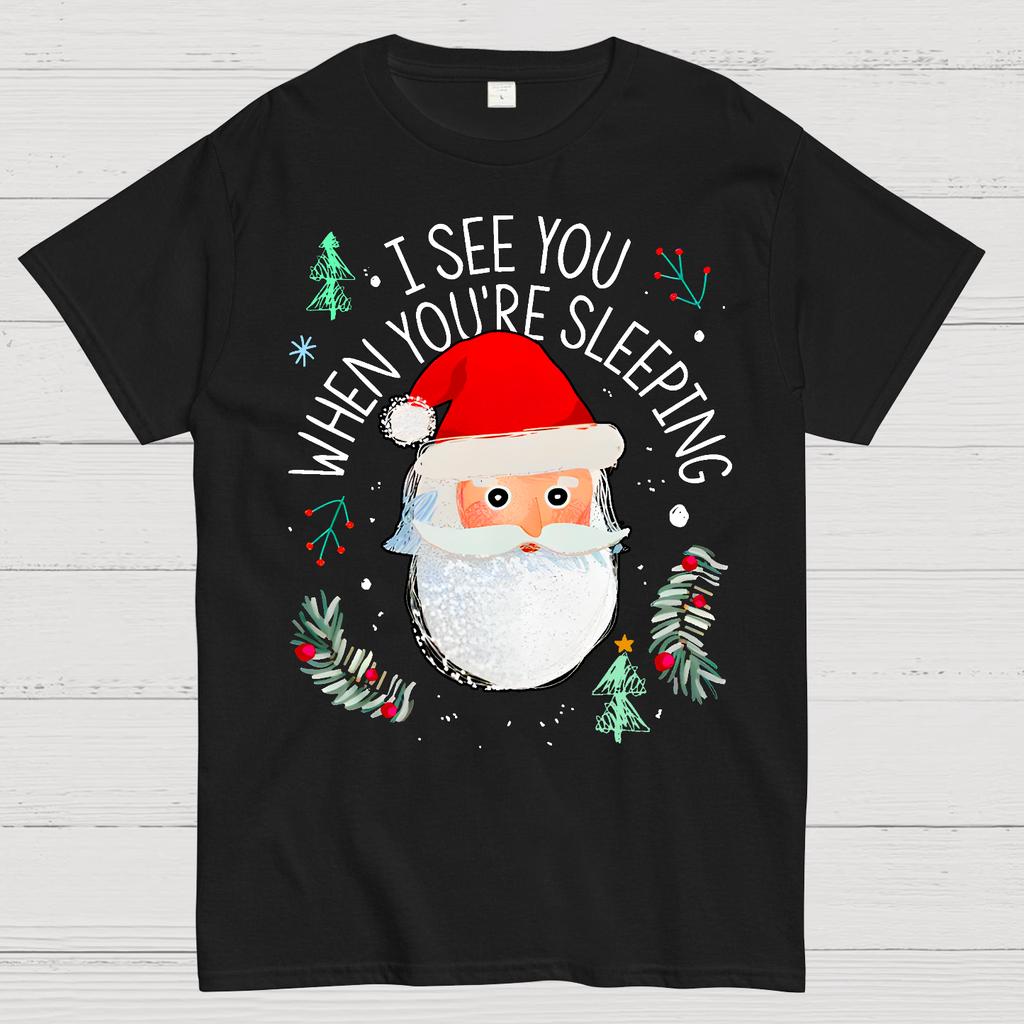 I See You When You're Sleeping Cotton Summer Casual Cool Loose T-Shirt