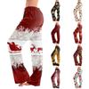 Women's Casual Christmas Printed Pajama Pants Loose Fit Sleepwear for Home