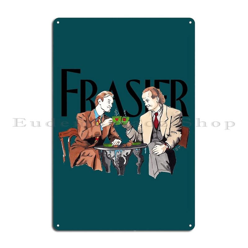 Cafe Nervosa skylt Frasier Seattle Frasier TV-serie Affisch Metall Design Pub Anpassad Tryckning Grotta Kök Plåtskylt Affisch