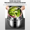 Premium 304 Durable Metal Salad Dryer For vegetables And Small Fruits With Space Saving Construction