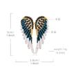 New Drip Oil Diamond Angel Wings Wings Brooch Brooch White Trend Fashion Accessories Pin