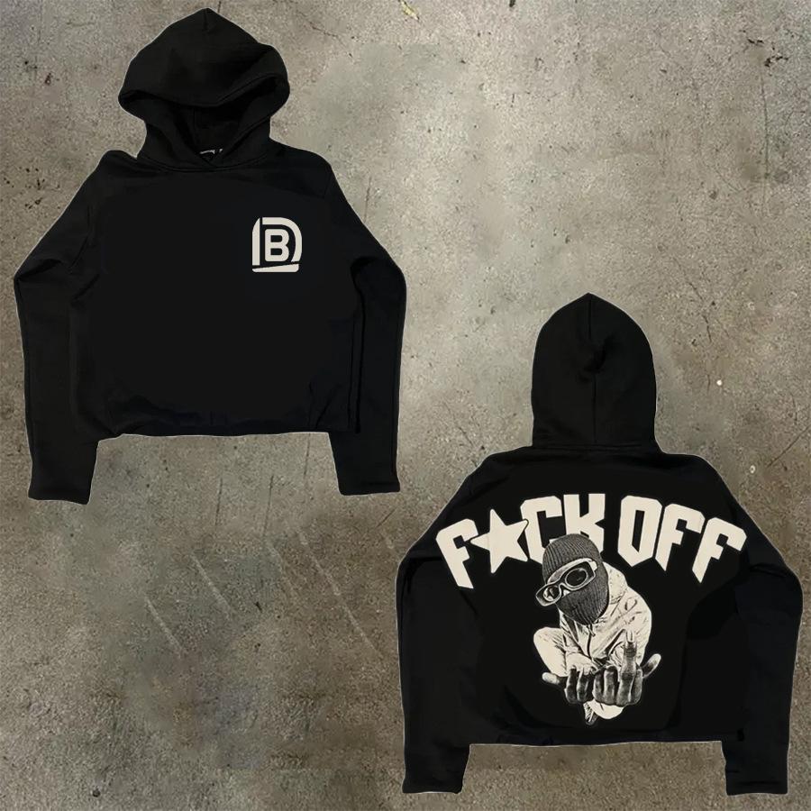 Men's Hoodie Y2K Harajuku Hip-hop Cartoon Graphic Print Jumper Fashion Casual Loose Sweatshirt Men