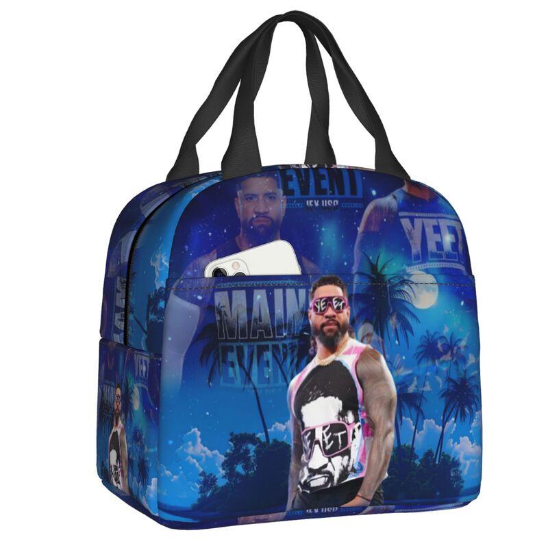 Custom Jey Uso Yeet Lunch Bag Men Women Cooler Warm Insulated Lunch Boxes for Student School