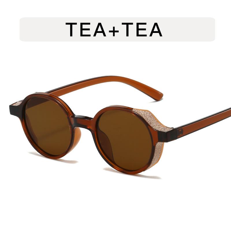 Fashion Trendy Women Sunglasses Round Shape Anti-reflective Sun Glasses Female Vintage Style Party Club Woman Sun Glass