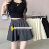 150 New Gray Wide-Leg Ballet Shorts for Petite Women - High Waist, A-Line Casual Sports Pants