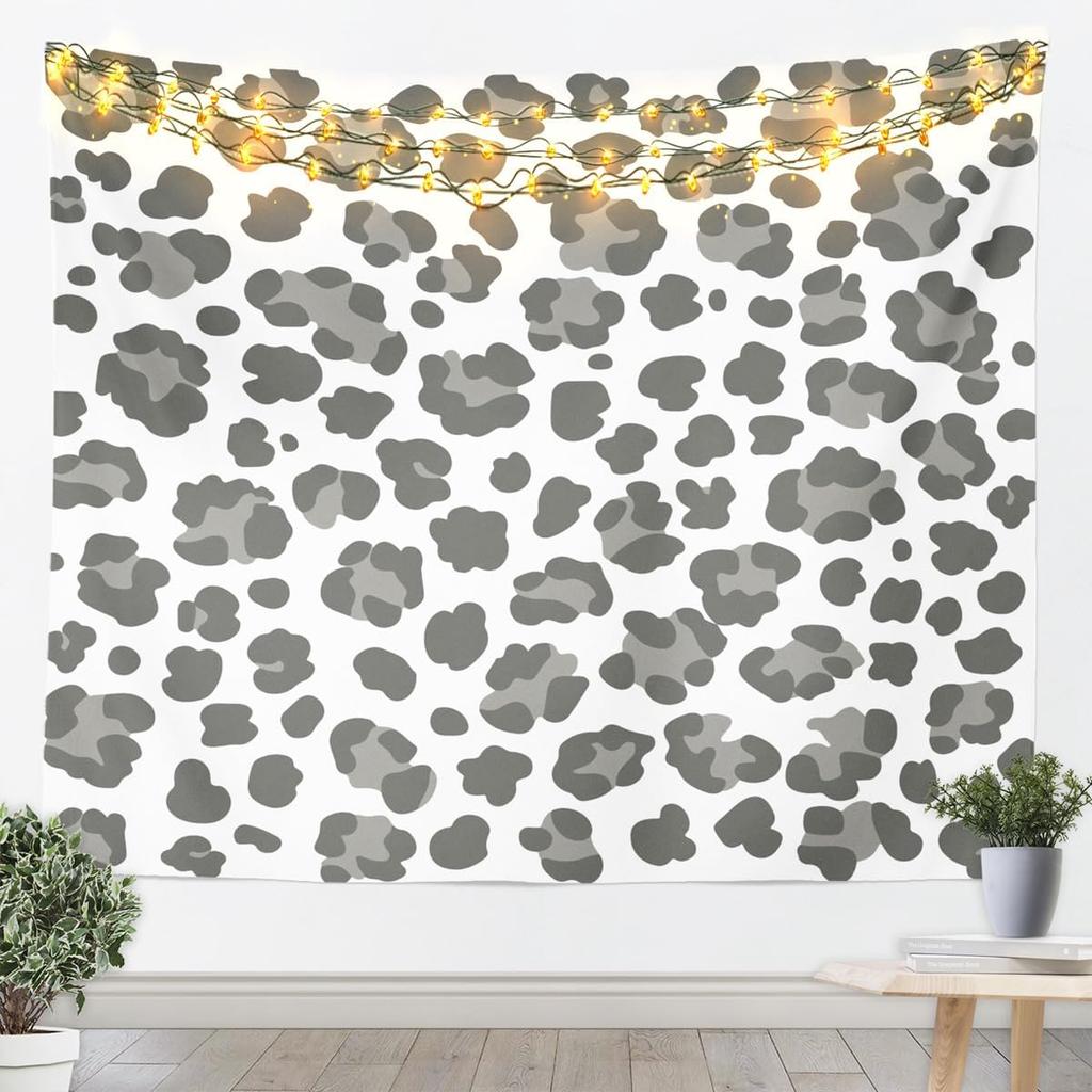 Rosy Leopard Tapestry Black White Zebra Wall Art Animal Print Wall Hanging Blanket For Living Room Bedroom Cheetah Home Decor