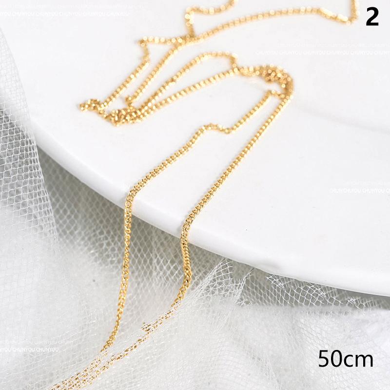 

2025 Новый год Металлическая цепь для дизайна ногтей Стразы Сплавные гвоздики Украшения для дизайна ногтей Цепи Дизайн своими руками Маникюр Ювелирные изделия Аксессуары 2