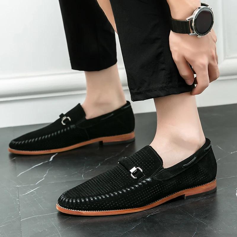 Herren-Loafer aus echtem Leder, modische Slipper, Luxus-Markenschuhe, Designer-Mokassins, bequeme Business-Schuhe
