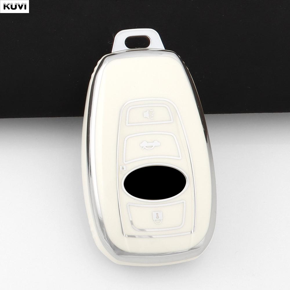 New Tpu Car Remote Key Case Cover Shell Fob For Subaru Brz Xv Forester Legacy Outback Key Chain Auto Accessories Protected