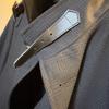 Used Good Condition P.S.FA Perfect Suit Stainless Steel Collar Coat Plaid Pattern