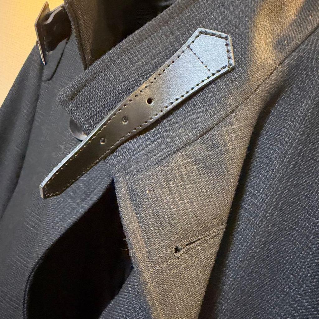Used Good Condition P.S.FA Perfect Suit Stainless Steel Collar Coat Plaid Pattern
