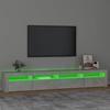 Vidaxl Szafka Pod Tv Z Oświetleniem Led, Szarość Betonu, 240X35X40 Cm