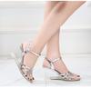 2020 sommer Neue Alle-um Sommer frauen Schuhe Ein Wort Schnalle Einfache Hang Ferse Sandalen Transparent LFD