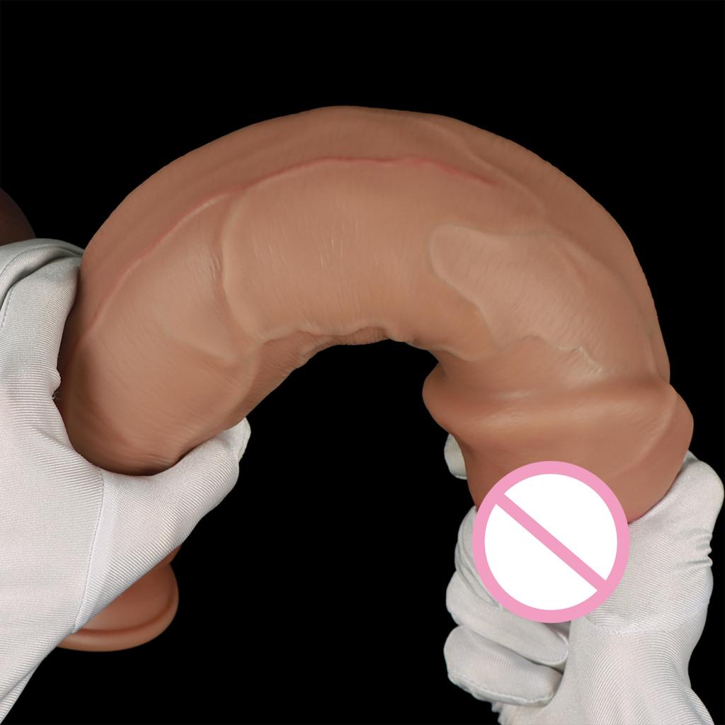 Liquid Silicone Dildo  Simulated Soft Flesh Dildo  Female G-spot Masturbator Adult Sexual Product  Dildo