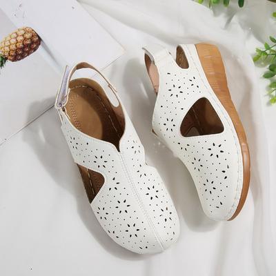 Sandály nové stylové nadměrné velikosti, Prodyšné dámské boty, Šněrovací boty, Sandály na platformě