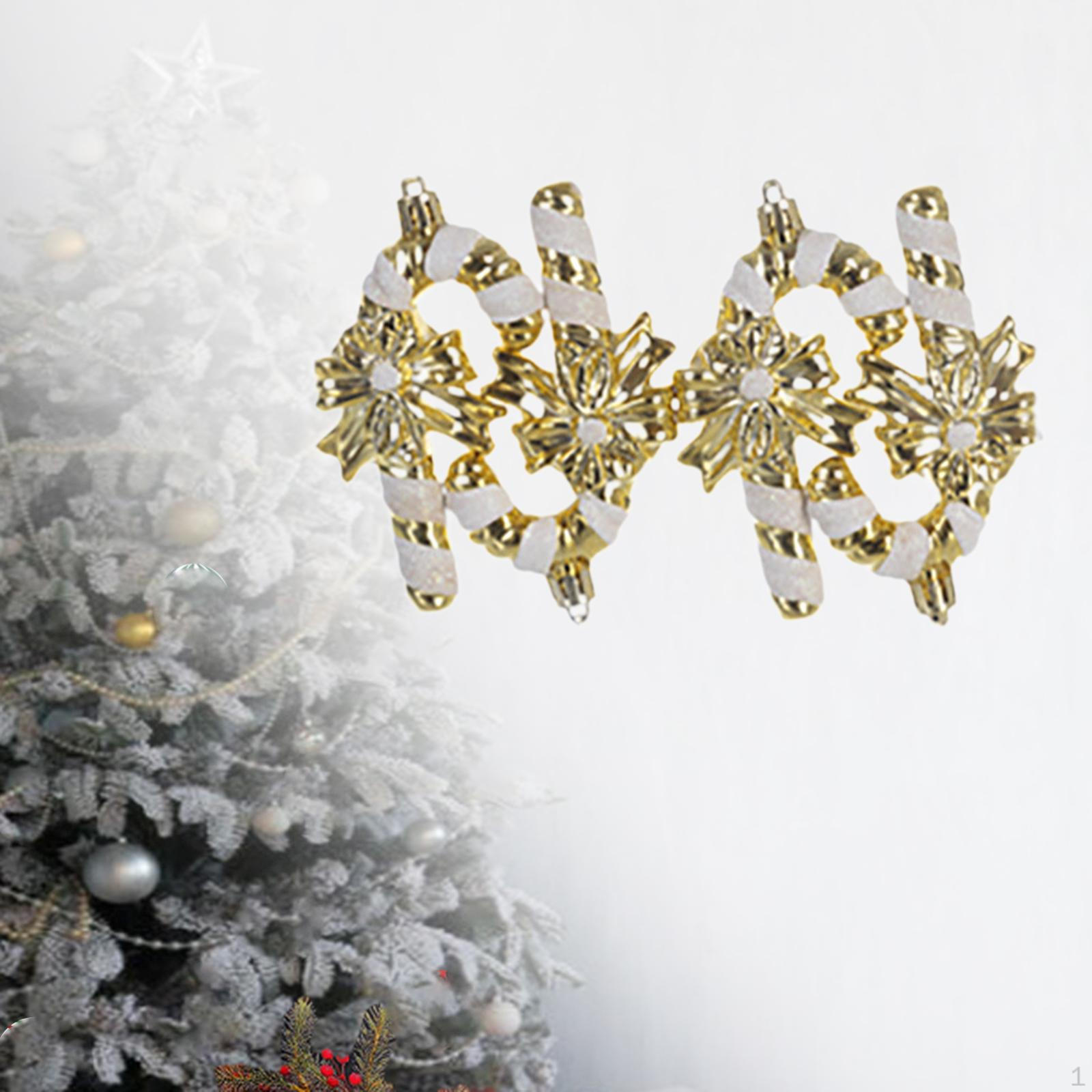 

4 шт. Конфетные трости, елочные украшения, подвеска, наружный, внутренний, наружный рождественский декор для